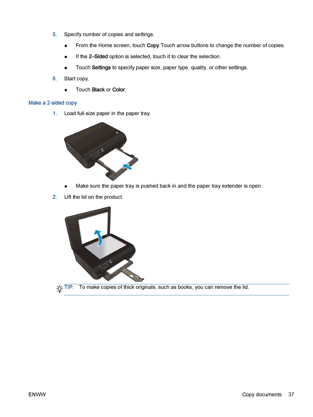 HP 5535, 5531, 5532 manual Make a 2-sided copy 