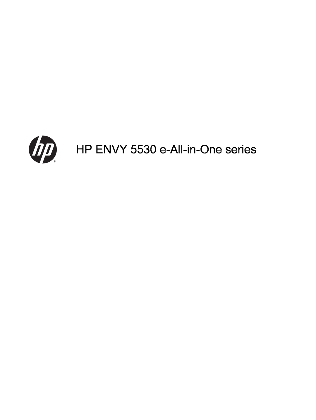 HP 5530 A9J40A#B1H, 5535 A9J44A1H3 manual HP ENVY 5530 e-All-in-One series 