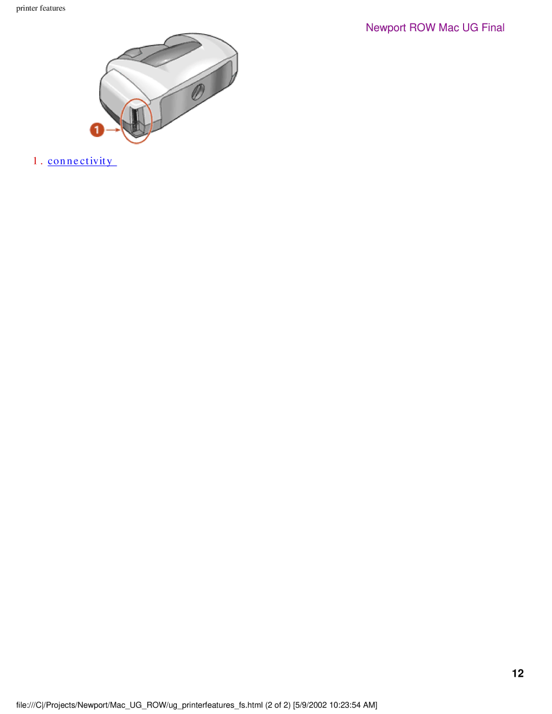 HP 5550 manual Connectivity 