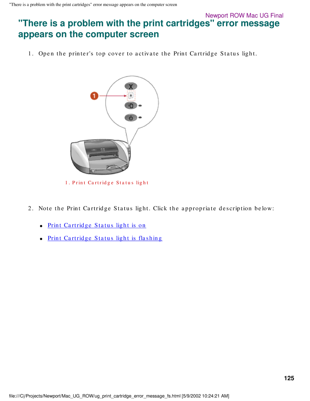 HP 5550 manual 125 