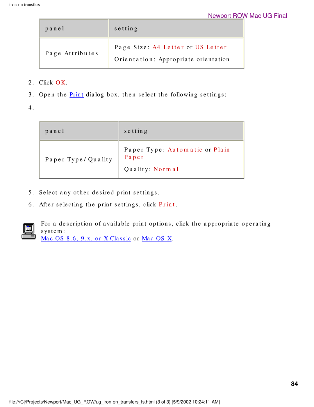 HP 5550 manual Paper Type Automatic or Plain 