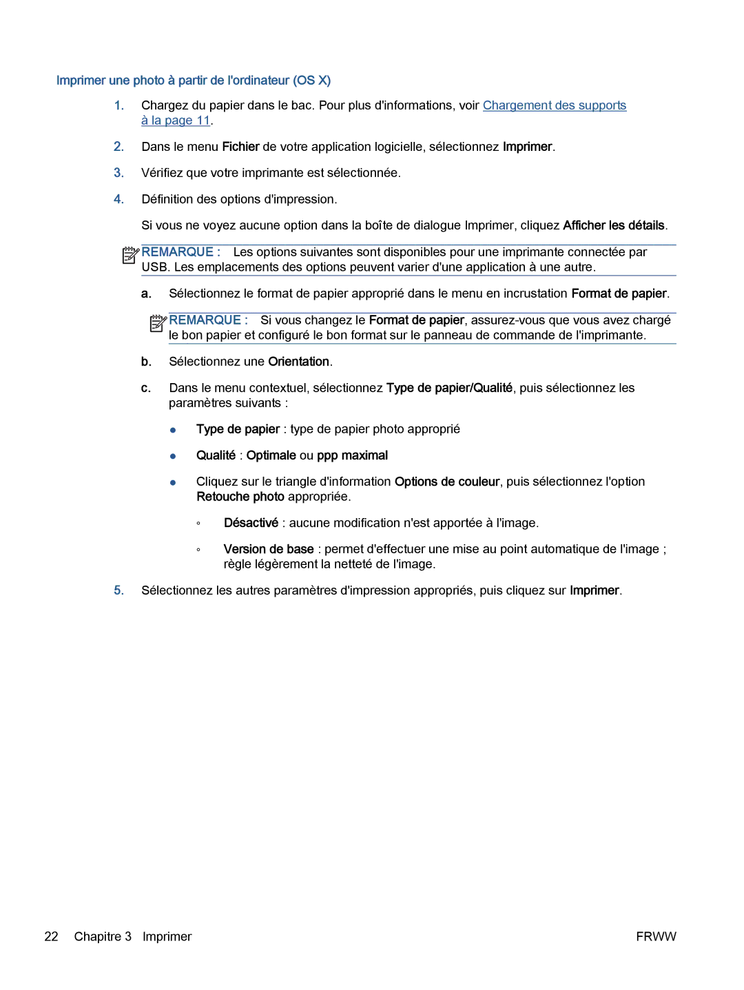 HP 5643 manual Imprimer une photo à partir de lordinateur OS, Qualité Optimale ou ppp maximal 