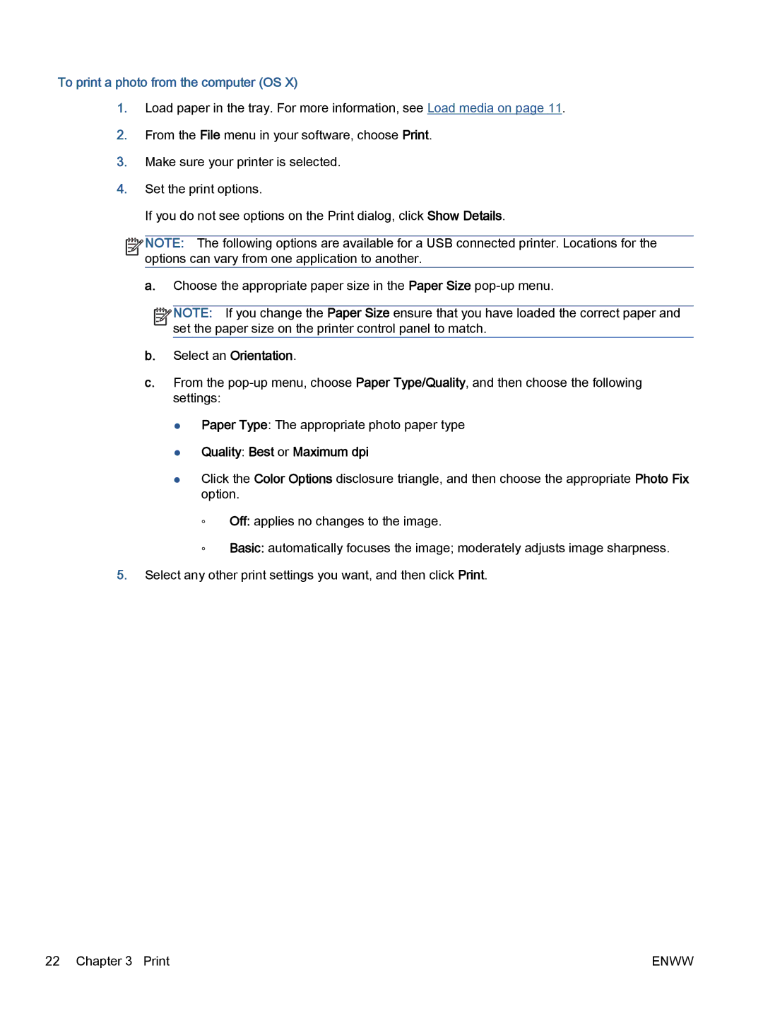 HP 5660, 5665 manual To print a photo from the computer OS, Quality Best or Maximum dpi 