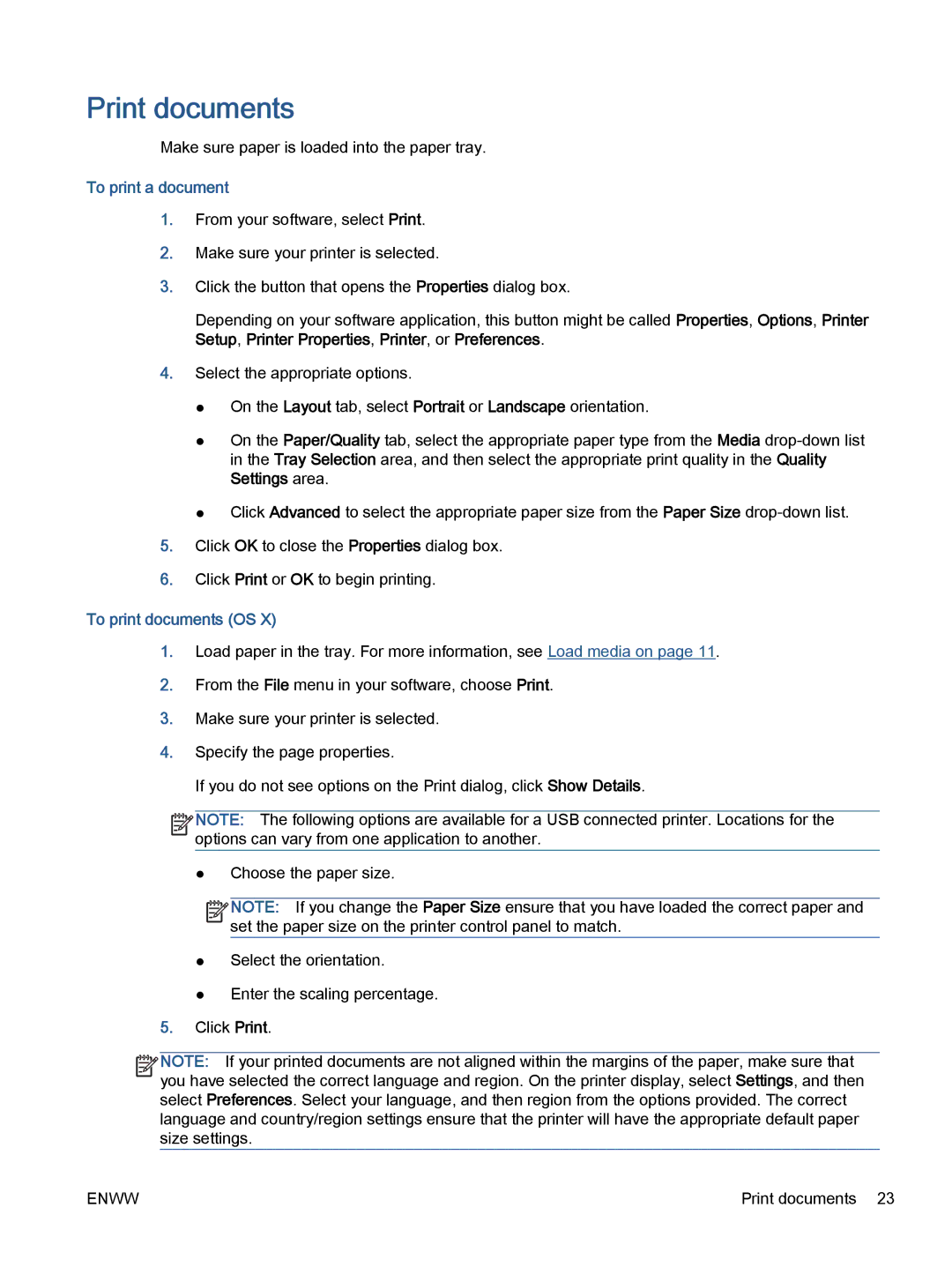 HP 5665, 5660 manual Print documents, To print a document, To print documents OS 