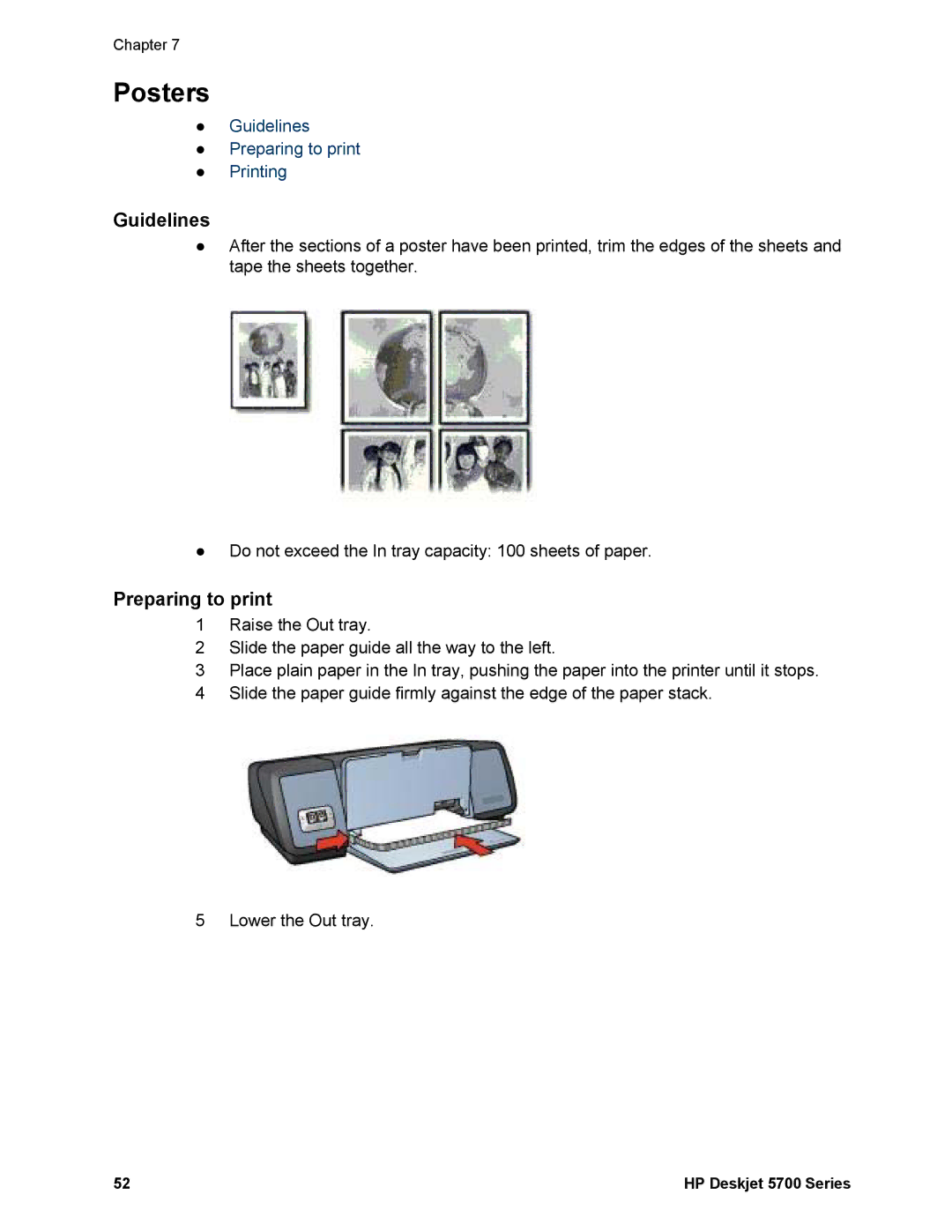 HP 5740 - Color Inkjet manual Posters 