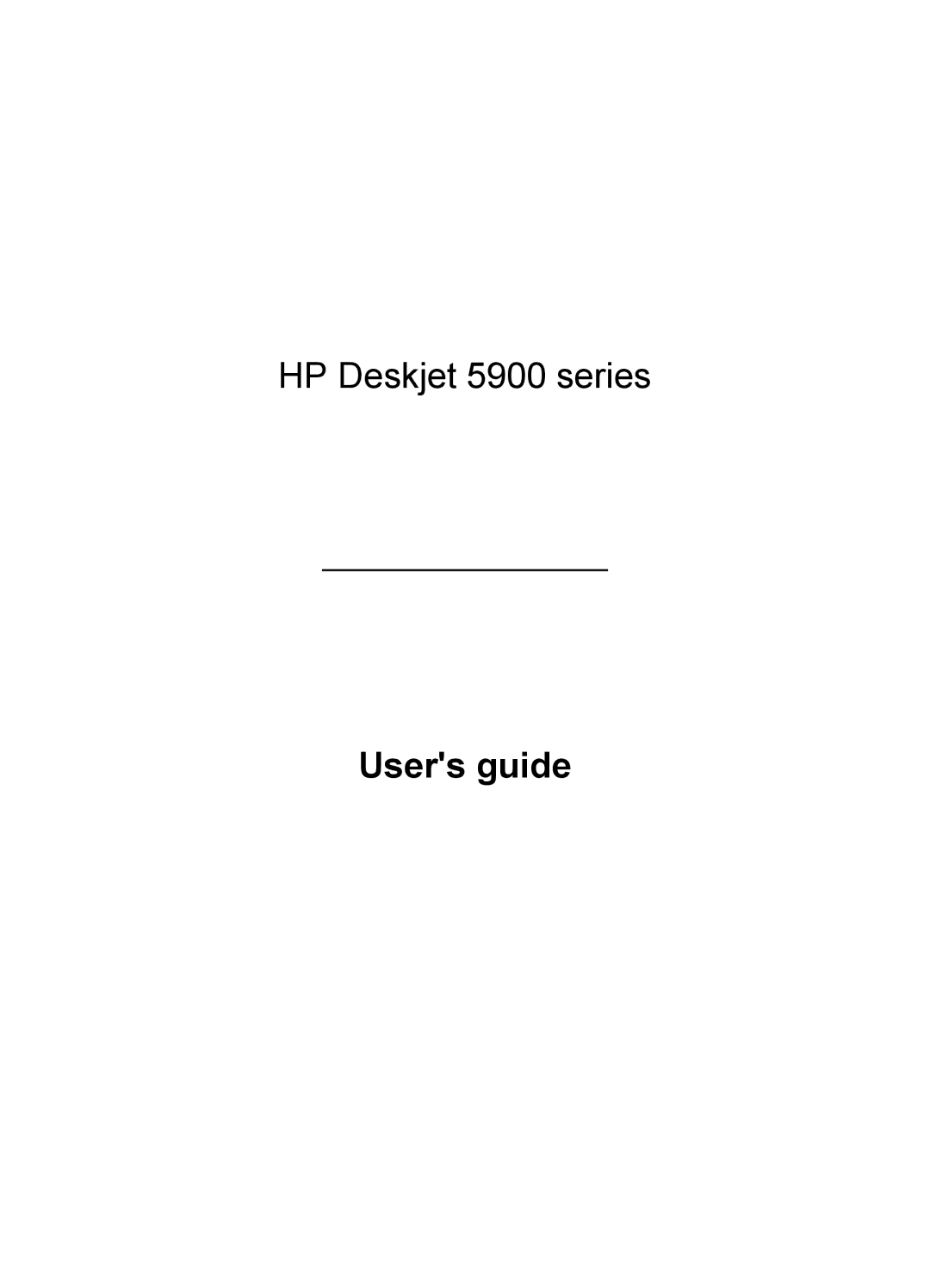 HP 5900 manual Users guide 