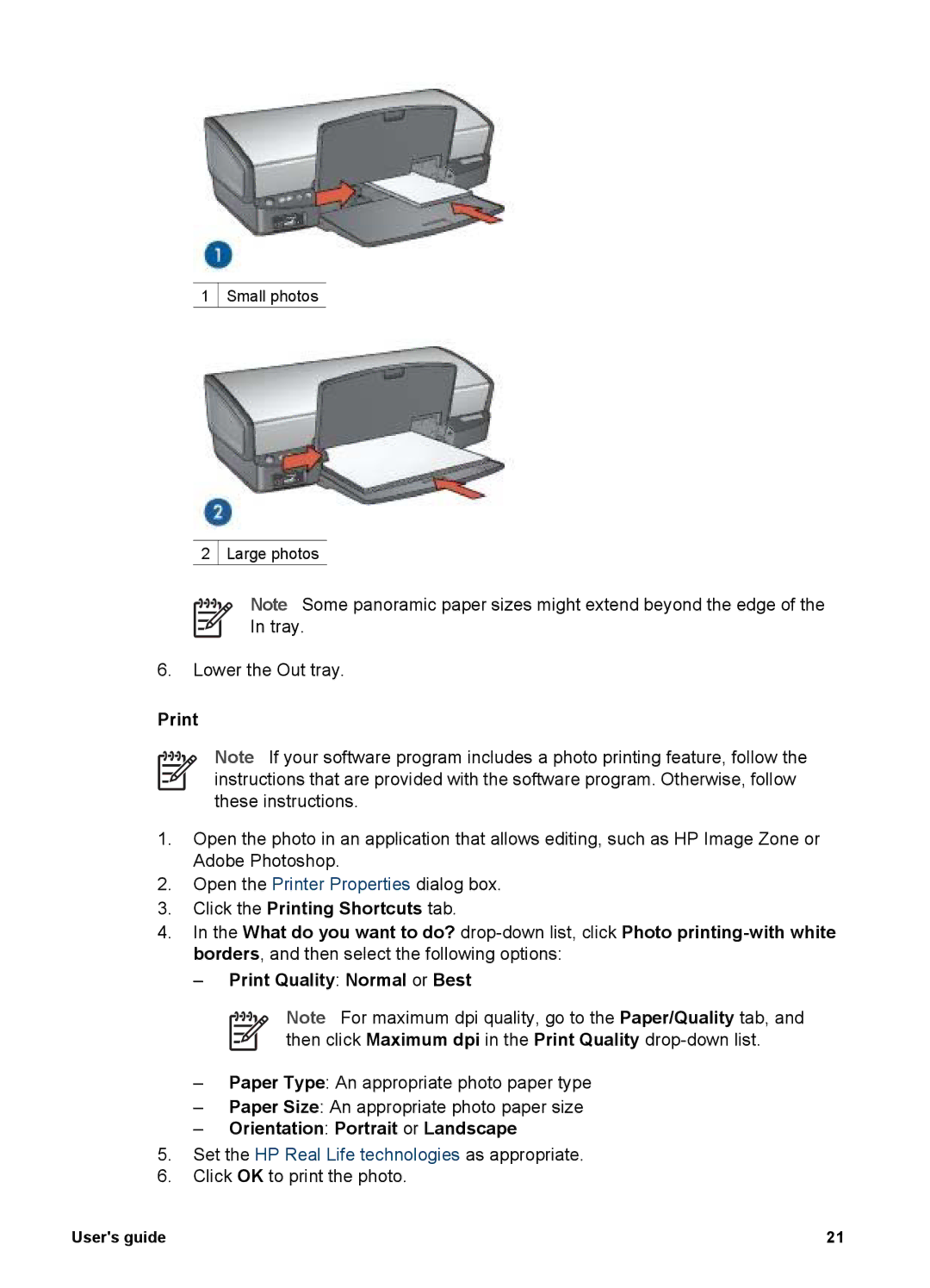 HP 5900 manual Click OK to print the photo 