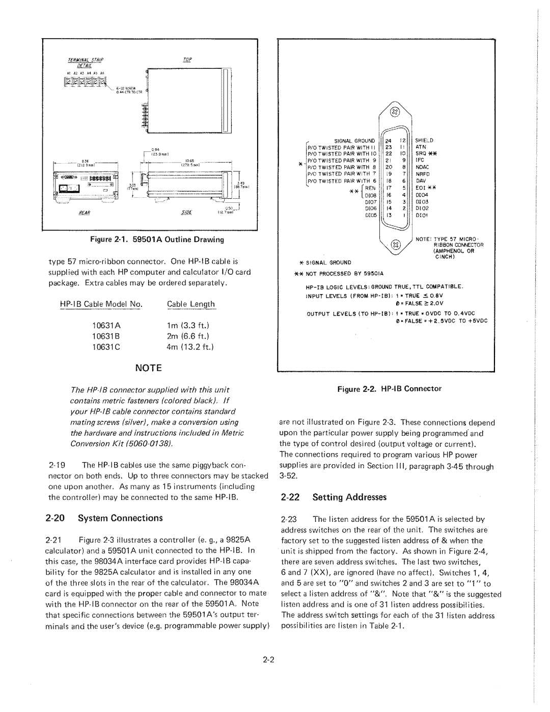 HP 59501A manual 