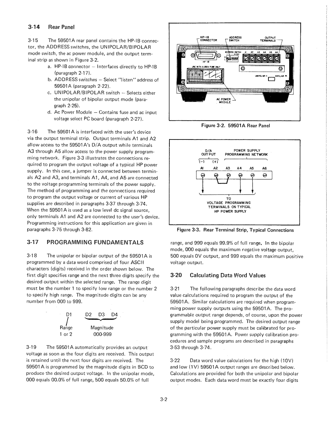 HP 59501A manual 