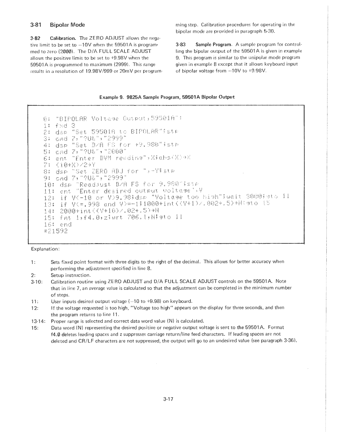 HP 59501A manual 