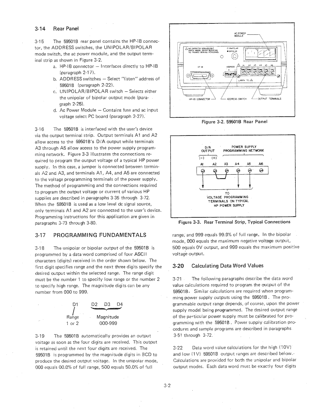 HP 59501B manual 