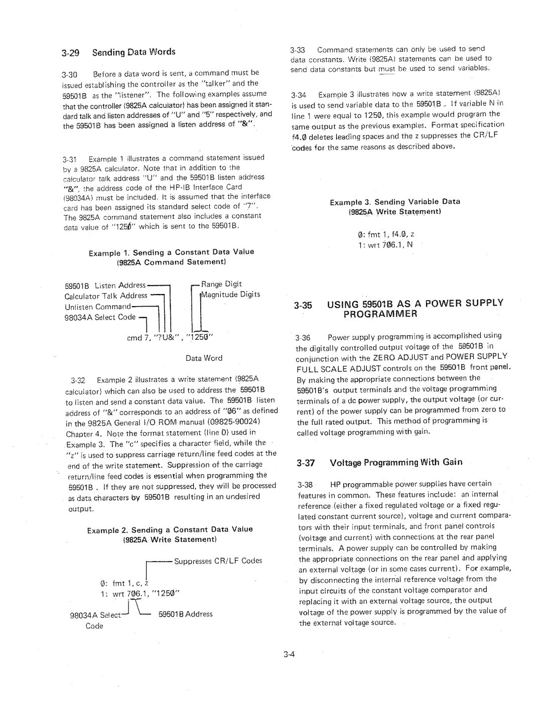 HP 59501B manual 