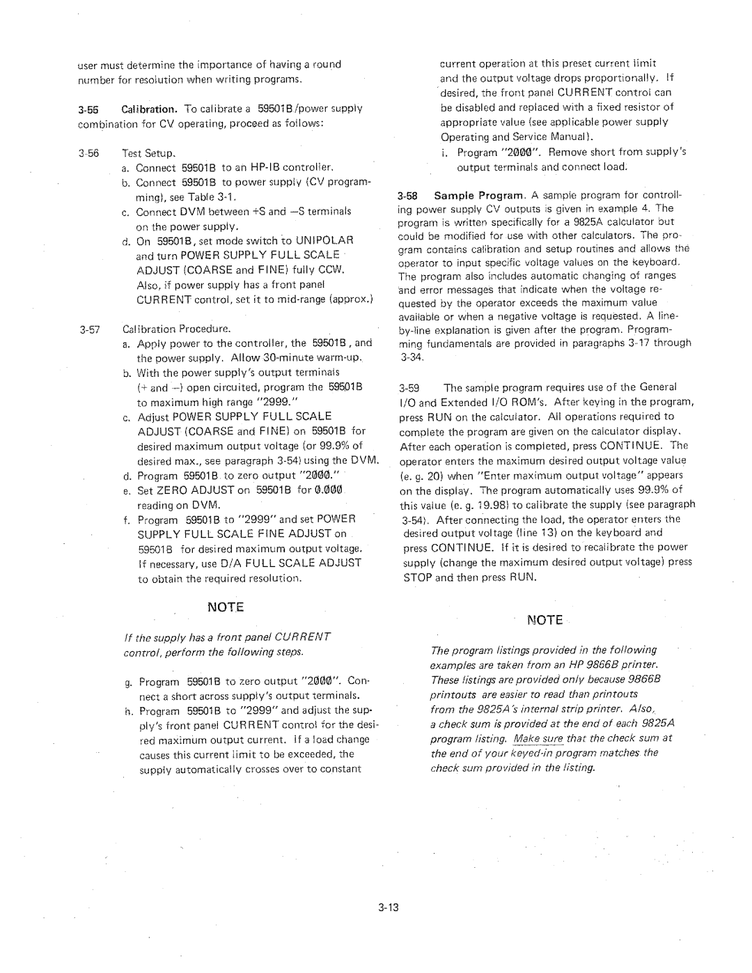 HP 59501B manual 