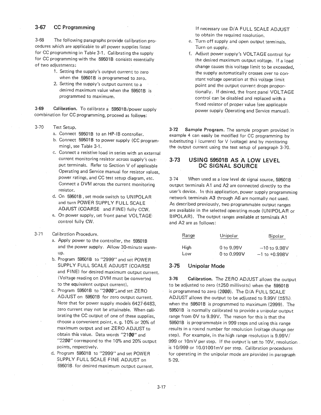 HP 59501B manual 