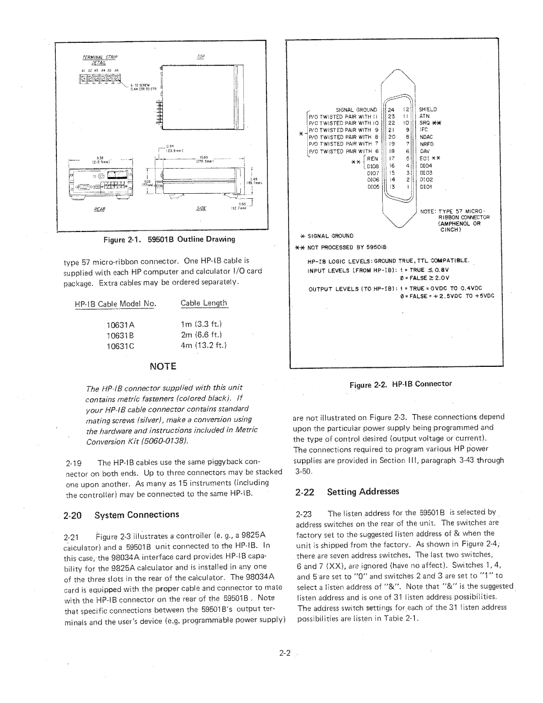 HP 59501B manual 