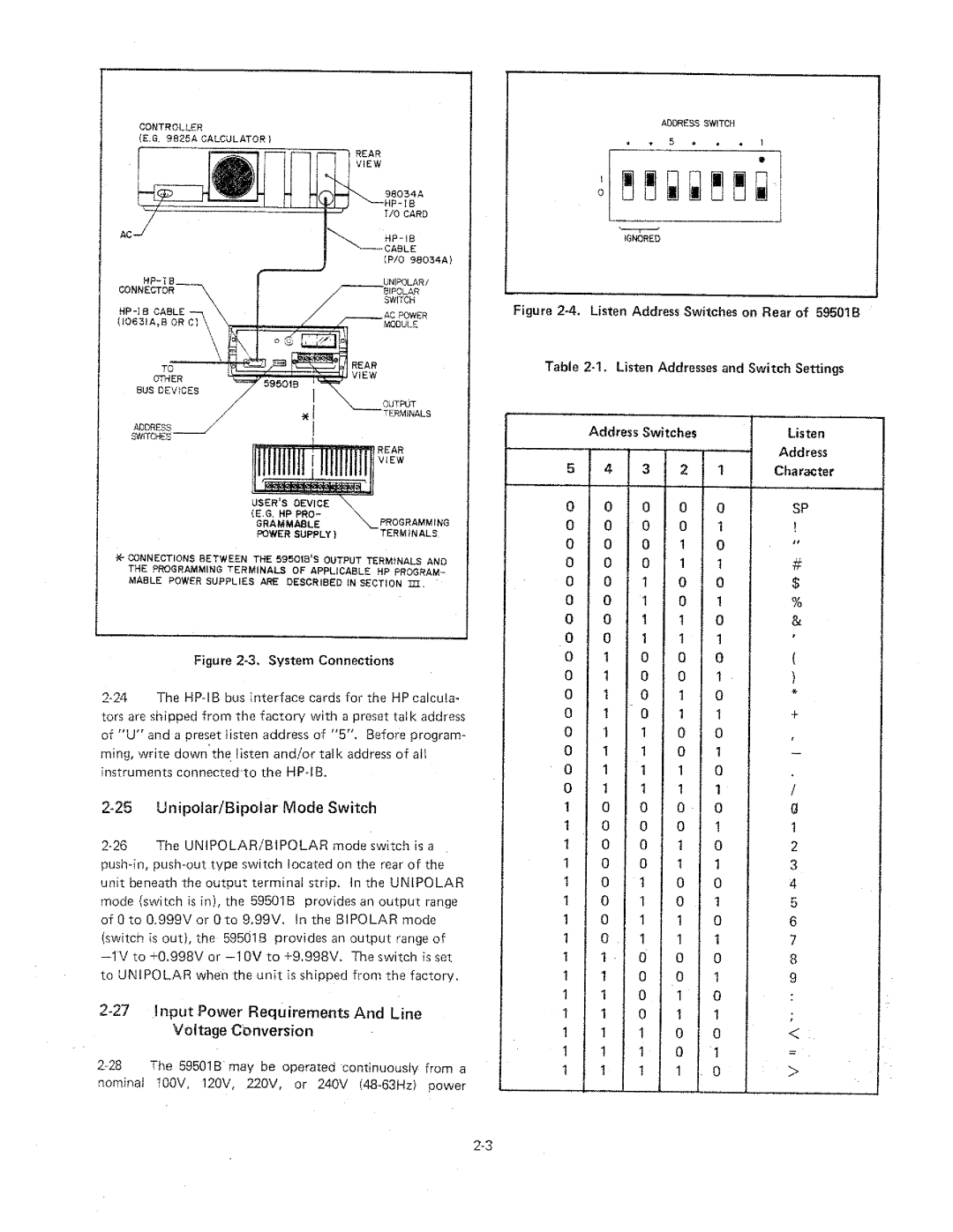 HP 59501B manual 