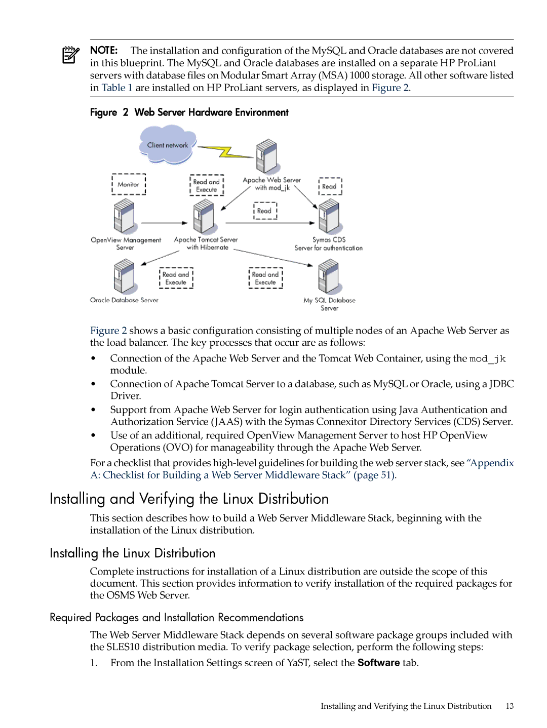 HP 5991-5565 manual Installing and Verifying the Linux Distribution, Installing the Linux Distribution 