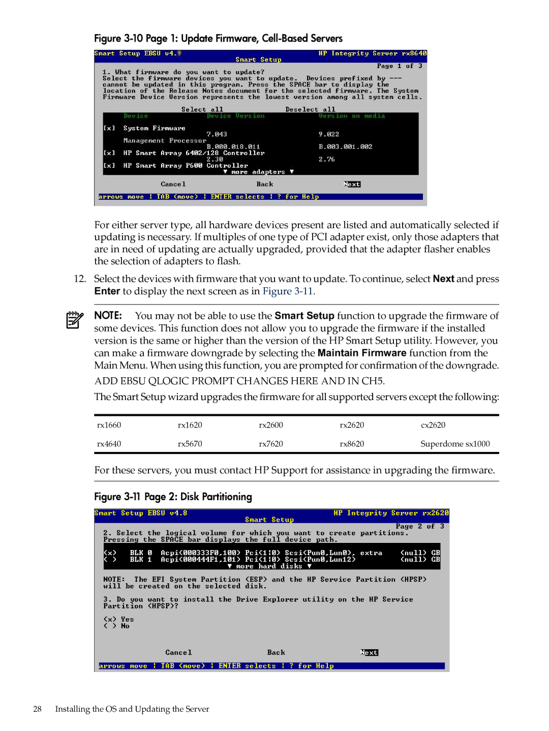 HP 5992-3193 manual ADD Ebsu Qlogic Prompt Changes Here and in CH5 