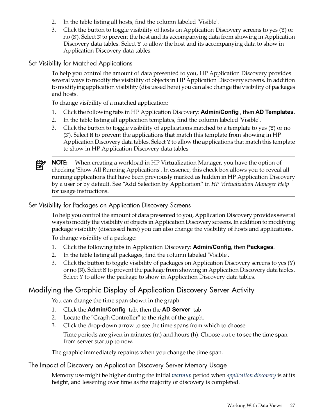 HP 5992-3838 manual Set Visibility for Matched Applications, Set Visibility for Packages on Application Discovery Screens 