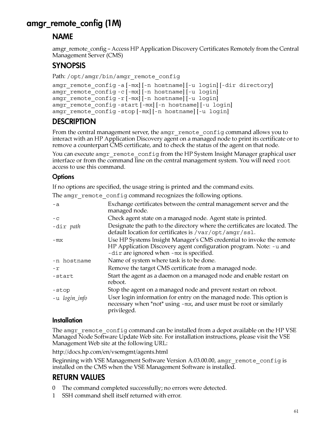 HP 5992-3838 manual Amgrremoteconfig 1M, Ulogininfo 