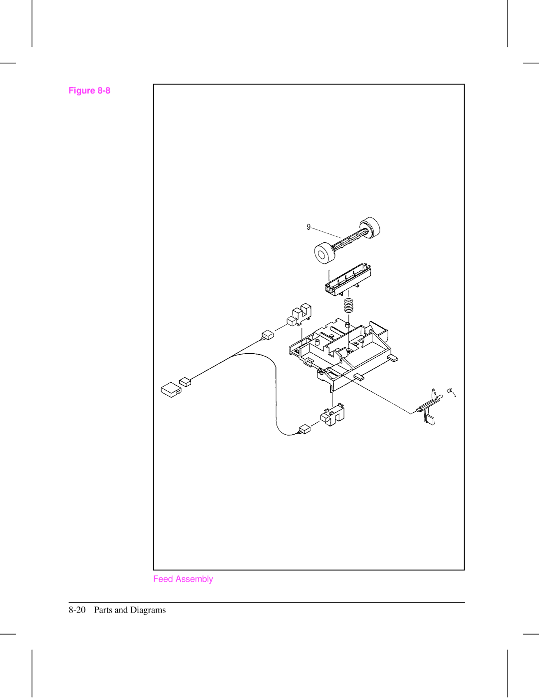 HP 5L (C3941A) manual Feed Assembly 