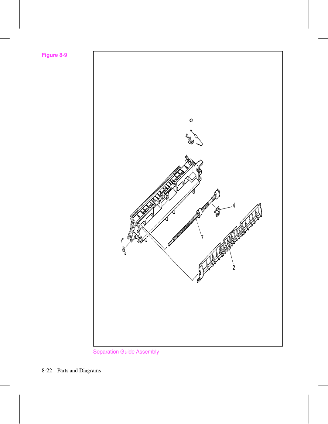 HP 5L (C3941A) manual Separation Guide Assembly 