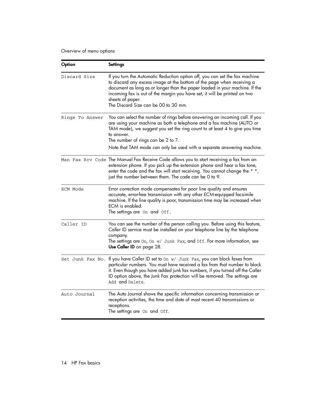 HP 600 manual ECM Mode 