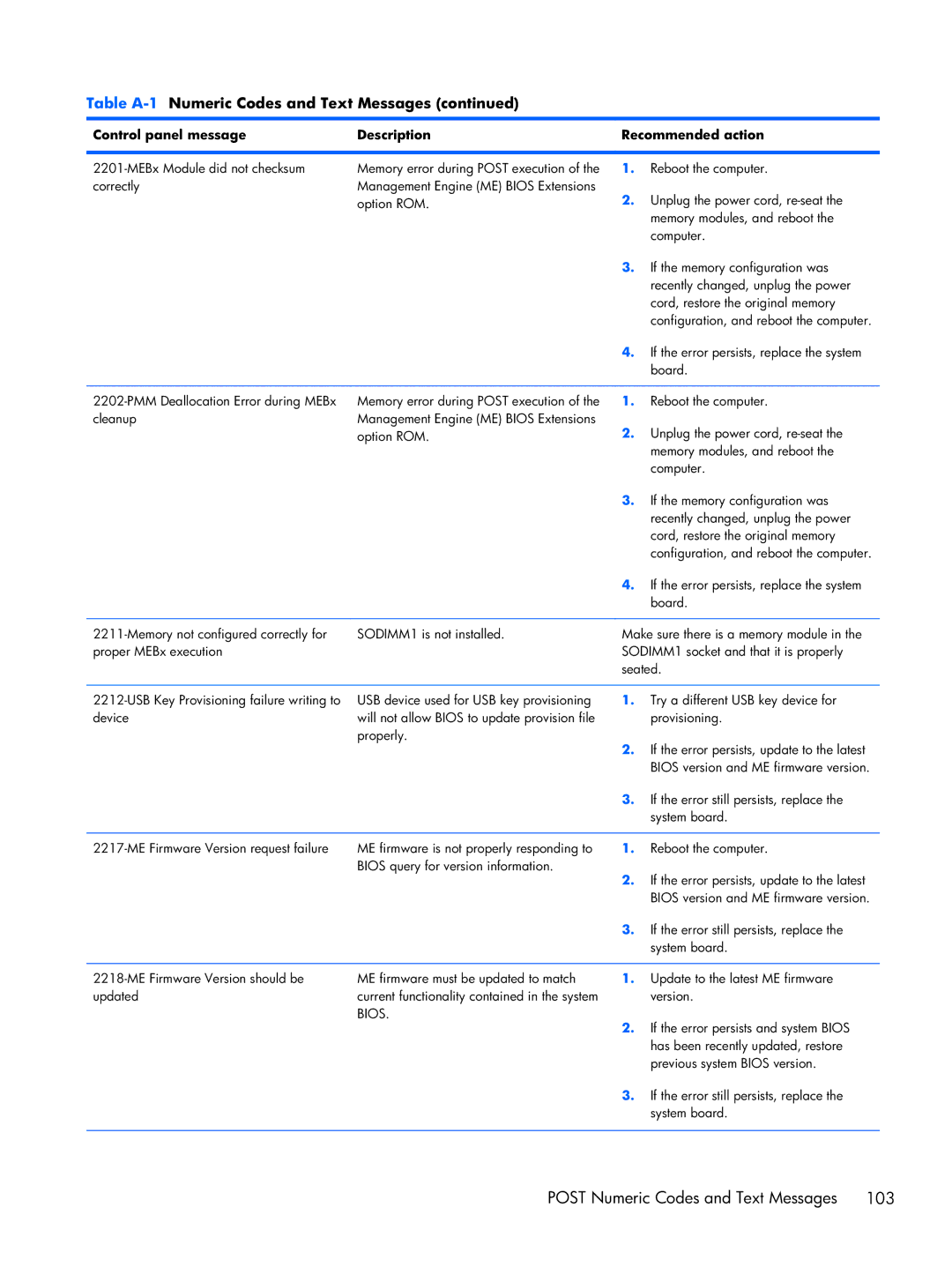 HP 6000 Pro manual Bios query for version information 