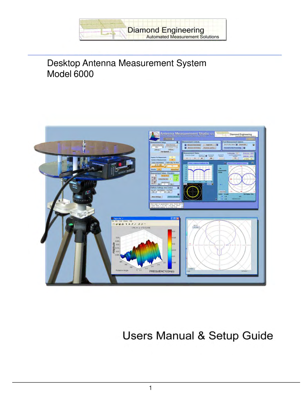 HP 6000 manual Desktop Antenna Measurement System Model 