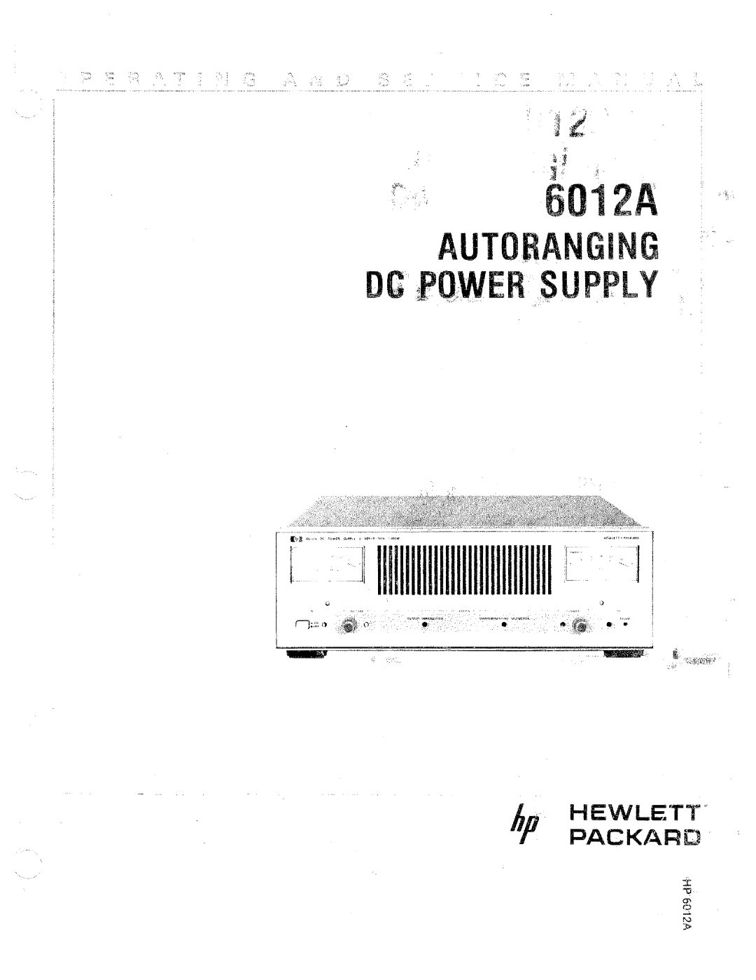 HP 6012A manual 