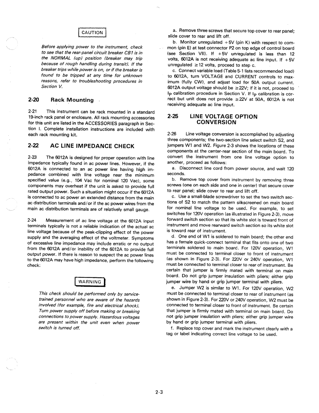 HP 6012A manual 