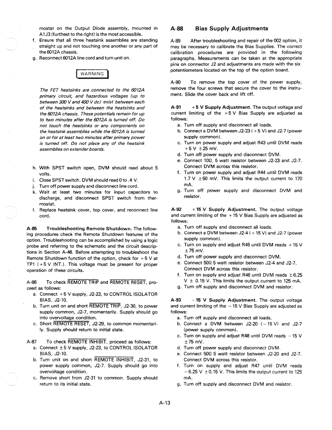 HP 6012A manual 