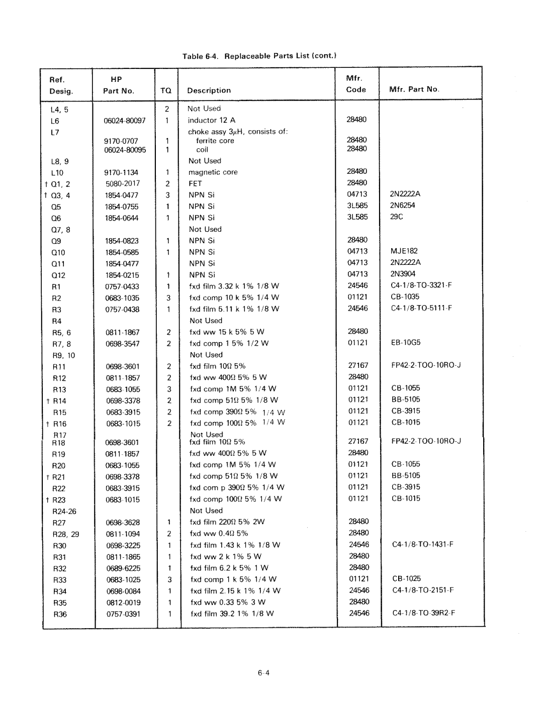 HP 6034A manual 