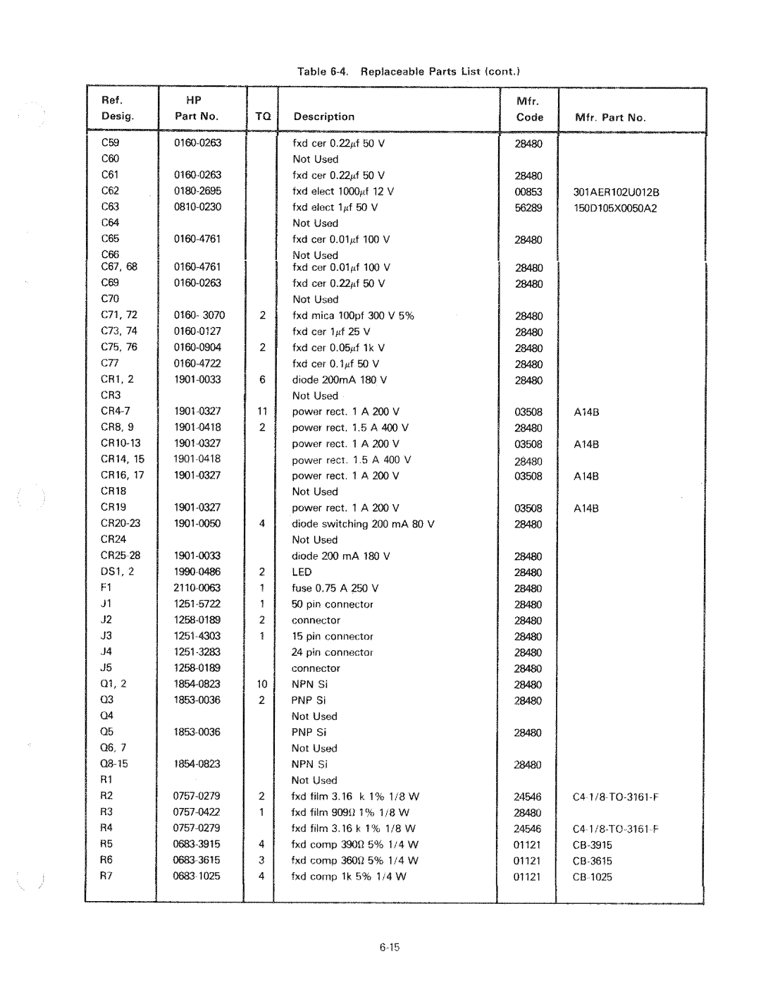 HP 6034A manual 