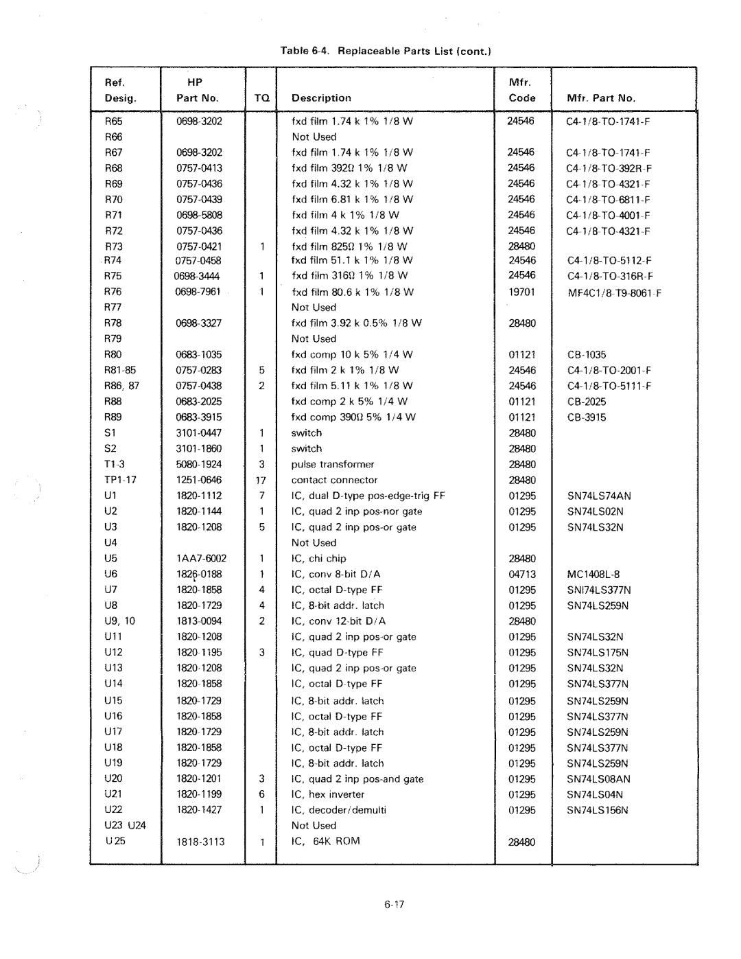 HP 6034A manual 