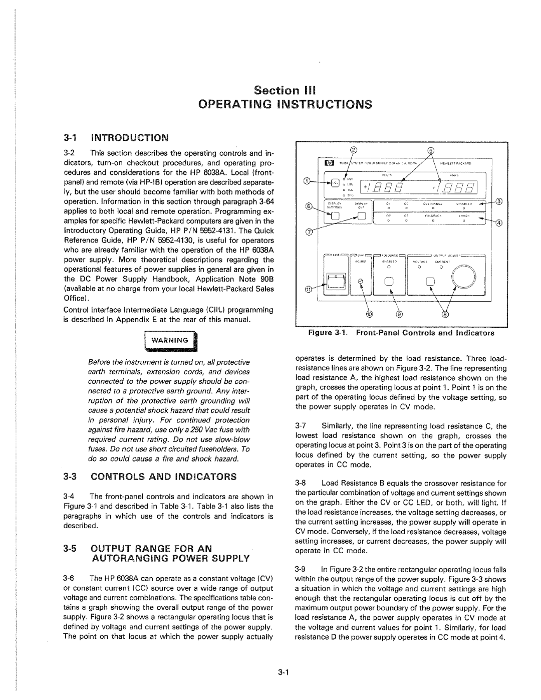 HP 6038A manual 