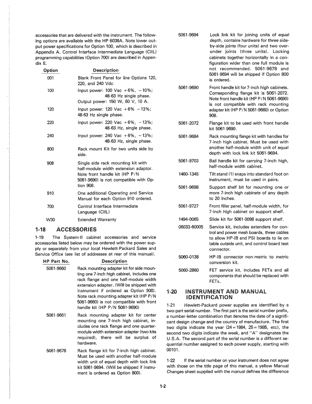 HP 6038A manual 