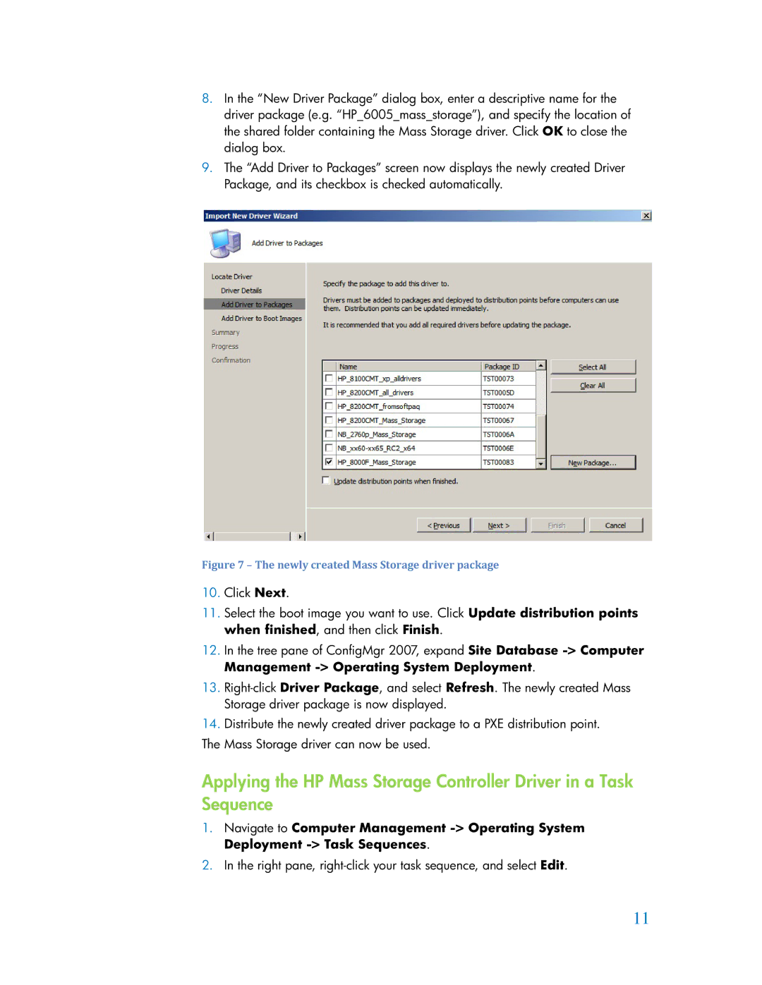 HP 6080 Pro manual Right pane, right-click your task sequence, and select Edit 