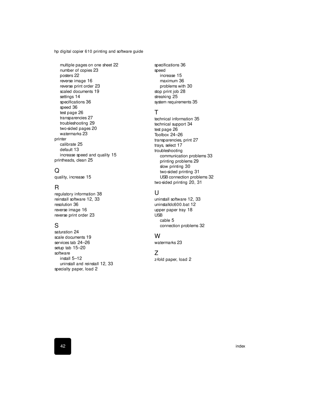 HP 610 Copier manual 