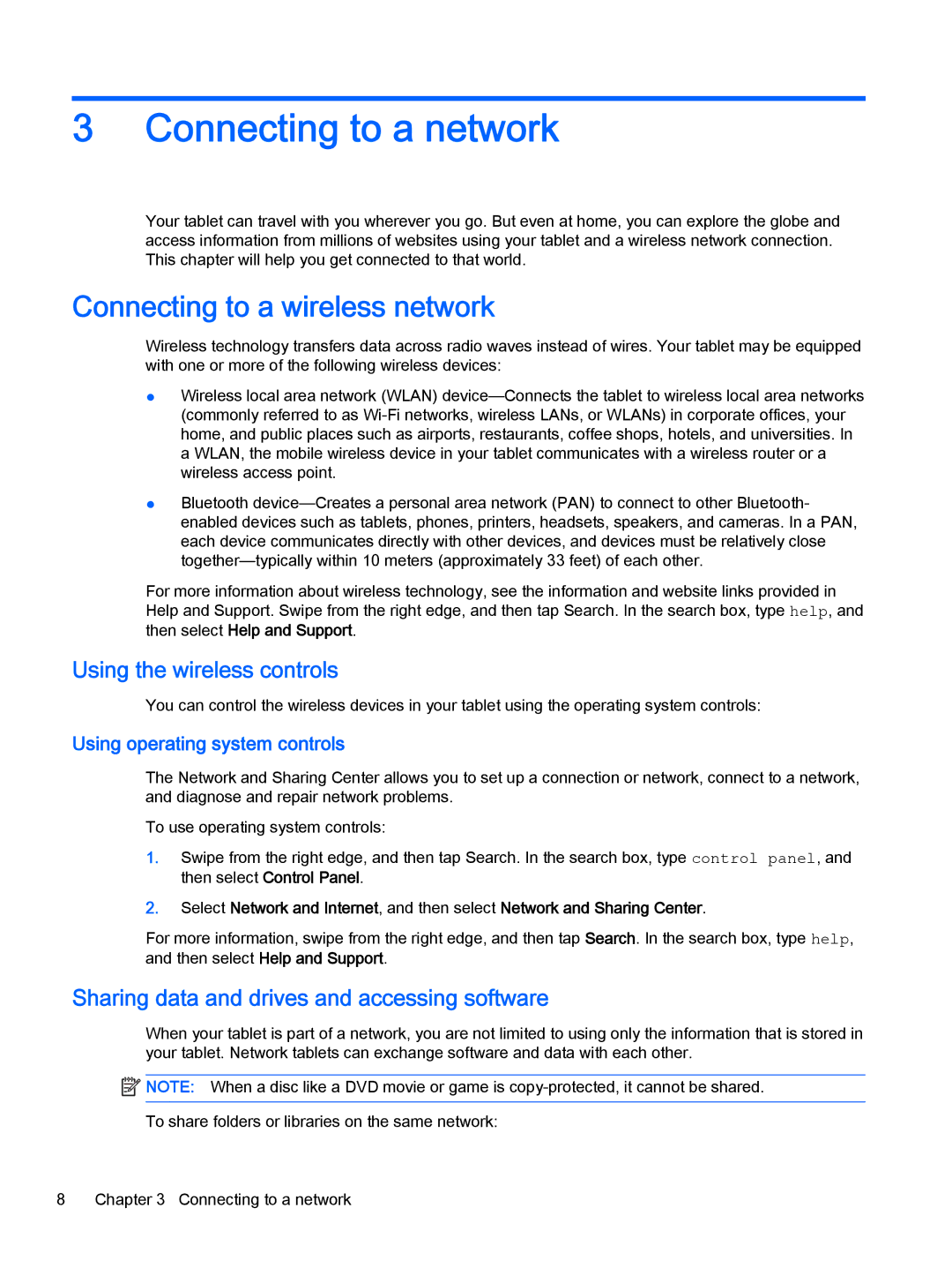 HP 610 G1 manual Connecting to a network, Connecting to a wireless network, Using the wireless controls 