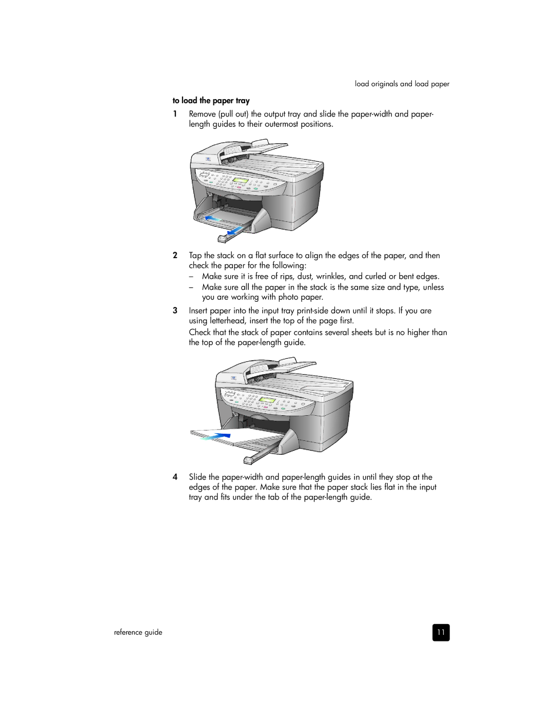 HP 6100 manual Load originals and load paper 