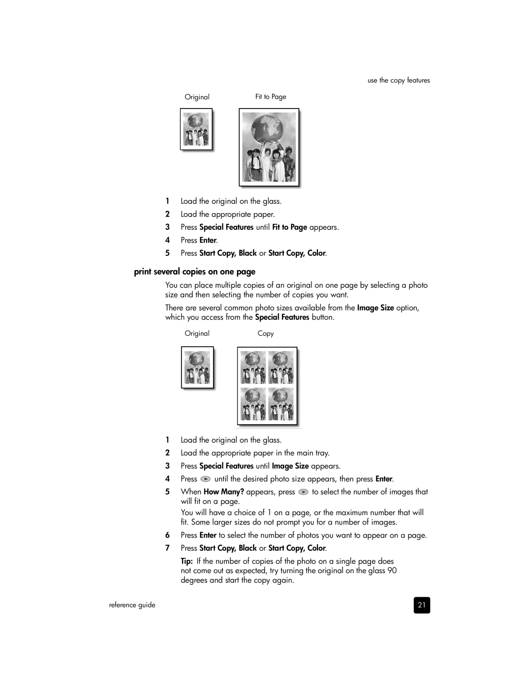 HP 6100 manual Print several copies on one 