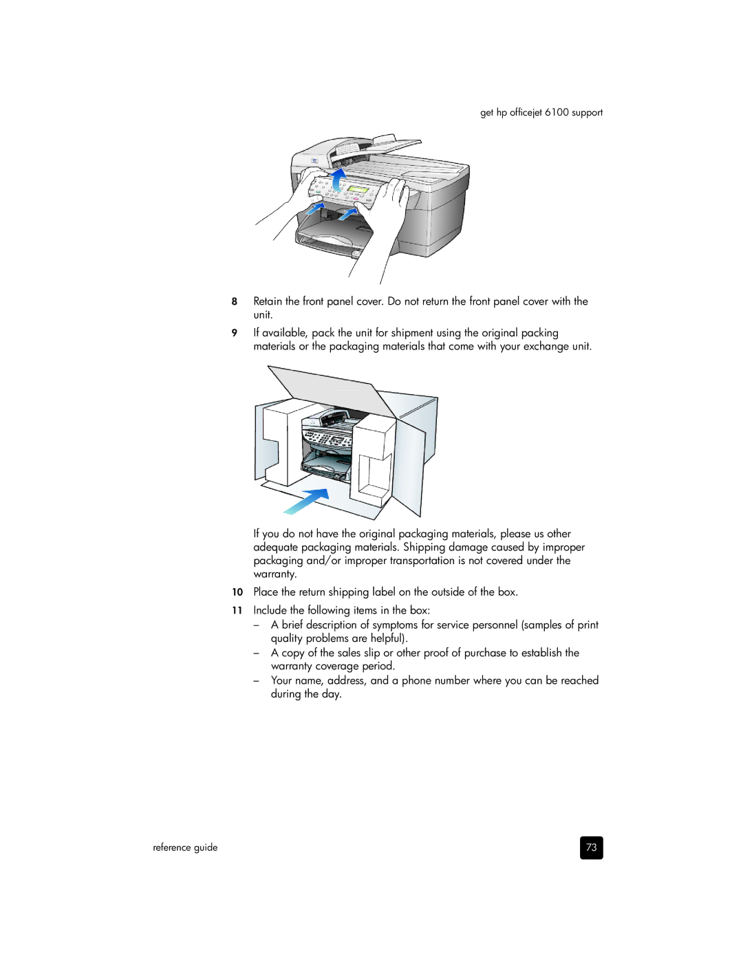 HP manual Get hp officejet 6100 support 