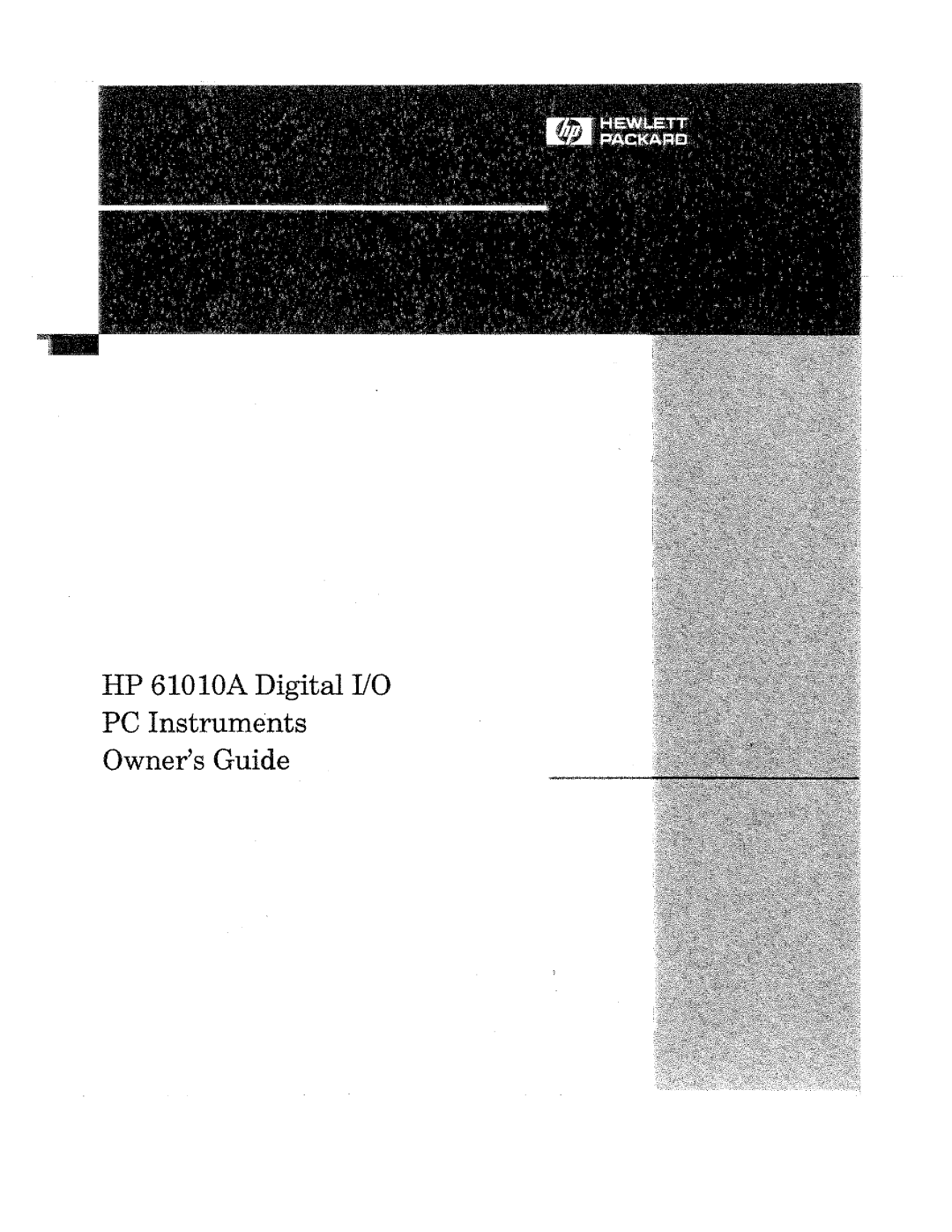 HP 61010A manual 