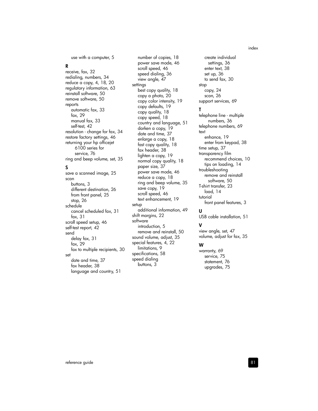 HP 6110v, 6110xi, 6105 manual 