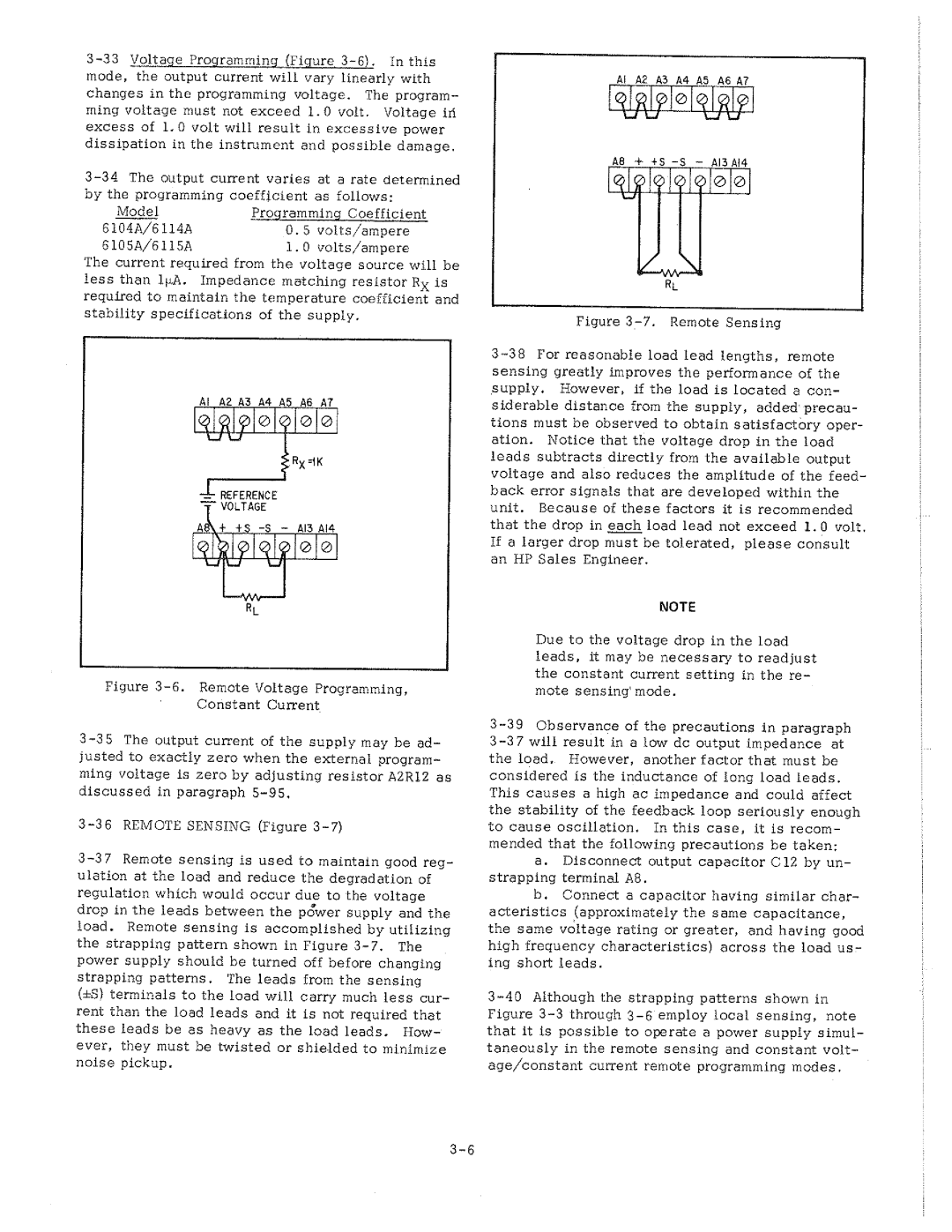 HP 6104A, 6115A, 6114A manual 