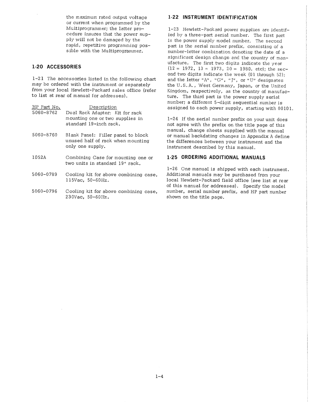 HP 6115A, 6114A, 6104A manual 