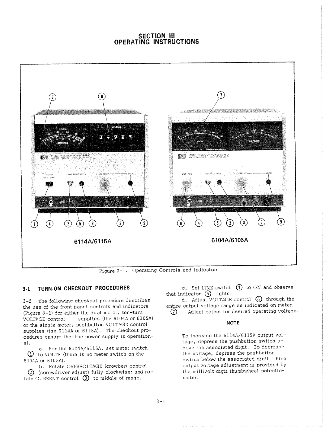 HP 6115A, 6114A, 6104A manual 