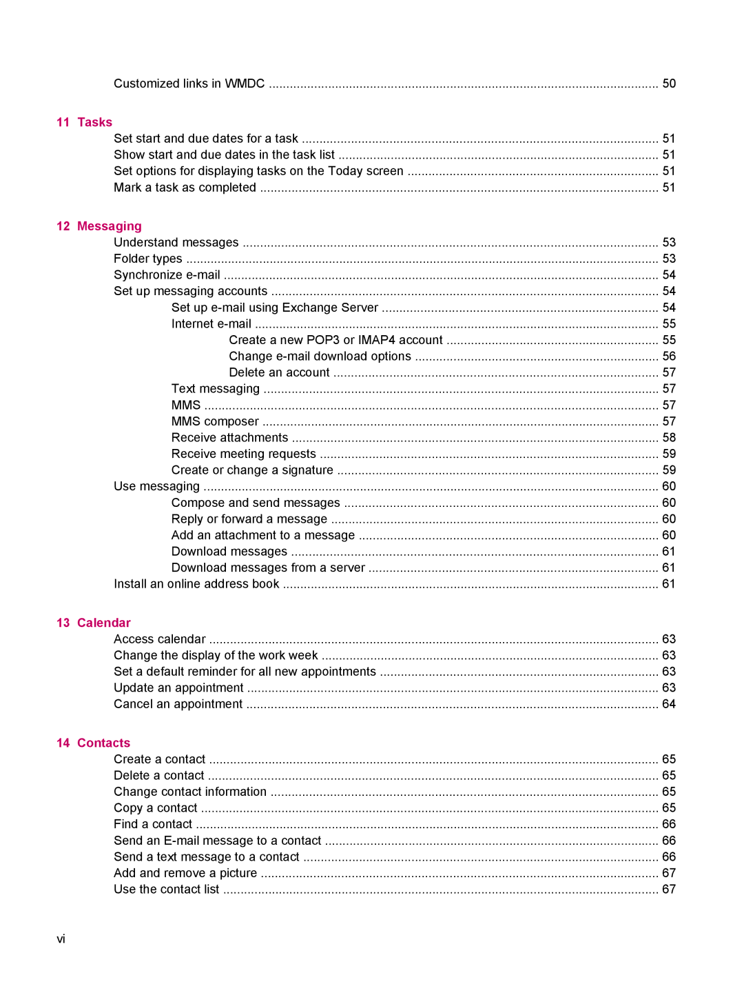 HP 612 manual Tasks 