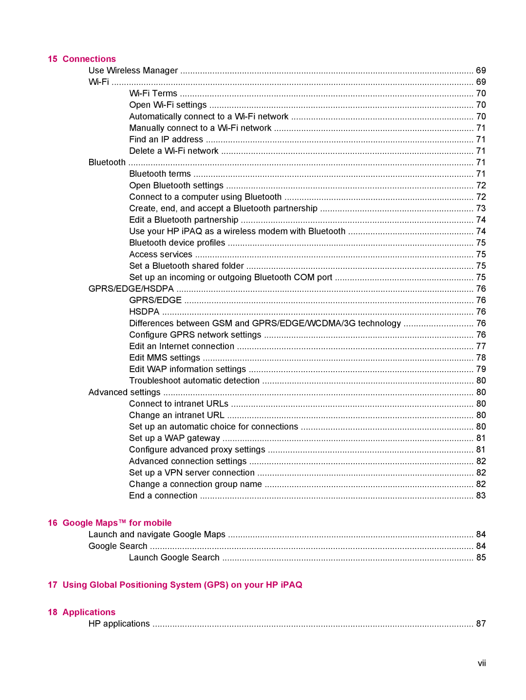 HP 612 manual Google Maps for mobile 